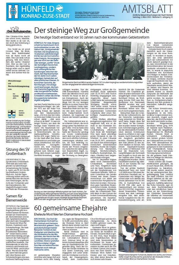 Amtsblatt vom 5. März 2022